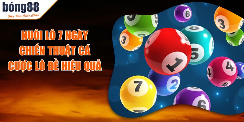 Nuôi Lô 7 Ngày - Chiến Thuật Cá Cược Lô Đề Hiệu Quả 5 Nuôi Lô 7 Ngày - Chiến Thuật Cá Cược Lô Đề Hiệu Quả